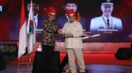 Acara Rapat Kerja Nasional (Rakernas) XVI Asosiasi Pemerintah Kota se-Indonesia (Apeksi) 2023 di Kota Makassar, Sulawesi Selatan. (Dok. Tim Media Prabowo Subainto)

