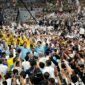 Deklarasi pasangan capres-cawapres Prabowo Subianto dan Gibran Rakabuming Raka di Indonesia Arena, Senayan, Jakarta. (Dok. TIm Media Prabowo Subianto)
