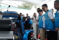 PT PLN (Persero) meresmikan stasiun pengisian hidrogen atau hydrogen refueling station (HRS) pertama di Indonesia. (Instagram.com/@fajarohara)