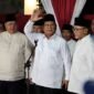 Prabowo Subianto saat konferensi pers di Kertanegara IV Setelah resmi diumumkan Komisi Pemilihan Umum (KPU) sebagai presiden RI terpilih, (Dok. Tim Media Prabowo Subianto)