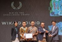 PT Wijaya Karya Bangunan Gedung Tbk (WEGE) mendapatkan BIM 5D TBQ Excellence Award, Kamis  (25/4/2024). (Dok. WEBE)