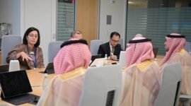 Menteri Keuangan (Menkeu) Sri Mulyani Indrawati kembali mengadakan pertemuan dengan Menteri Keuangan Kerajaan Arab Saudi, Mohammed bin Abdullah Al-Jadaan. (Facebook.com/@Sri Mulyani Indrawati )