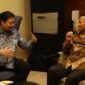 Menko Perekonomian RI Airlangga Hartarto dan Menteri Pertahanan RI sekaligus Presiden terpilih Prabowo Subianto. (Dok. kemhan.go)
