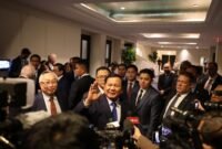 Presiden RI Prabowo Subianto saat melakukan pertemuan dengan The United States Indonesia Society (USINDO). (Dok. Tim Media Prabowo Subianto)