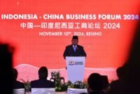 Presiden RI Prabowo Subianto menghadiri acara Indonesia - Tiongkok Bussiness Forum 2024 di Beijing. (Dok. Tim Media Prabowo)