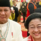 Ketua Umum PDI Perjuangan Megawati Soekarnoputri bersama Presiden Ri dan juga Ketua Umum Partai Gerindra, Prabowo Subianto. (Instagram.com/@presidenmegawati)