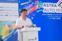 Rudy selaku Wakil Presiden Direktur Astra memberikan kata sambutan pada Astra Auto Fest 2025 yang menghadirkan berbagai produk dan layanan dari 26 bisnis unit Astra. (Dok. Astra)