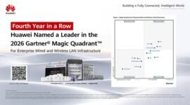 Huawei Named a Leader in the 2026 Gartner&reg; Magic Quadrant™ for Enterprise Wired and Wireless LAN Infrastructure for the Fourth Year in a Row