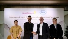 Left to right: Eldana Sauran, Arun Krishna, Lance Little and Christopher Chiam (Source: AstraZeneca)