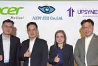 From left to right: Acer Medical Chairman and CEO Allen Lien; Neweye CEO MR. SOMYOT PONGSANGIAM; Neweye Vice President MRS. SURATTANA PONGSANGIAM; and Univision Taiwan General Manager Bryan Chiu.