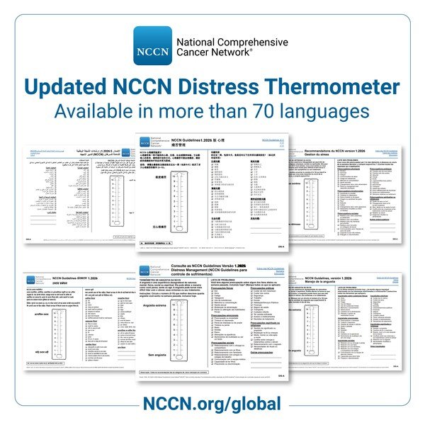 Visit NCCN.org/distress-thermometer for free access to the NCCN Distress Thermometer Screening Tool in more than 70 available languages.