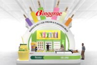 A bird's eye view of the booth of Binggrae 'THAIFEX 2026'