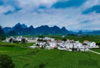 Photo shows verdant mulberry parks in an ecological demonstration zone located in Desheng Town of Yizhou District in Hechi City of Guangxi Zhuang Autonomous Region. (Photo by Wang Xinyuan)