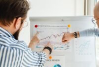 Seorang investor tengah menganalisis grafik kinerja keuangan emiten di layar komputer, menunjukkan pentingnya data dalam membuat keputusan investasi yang tepat di tengah dinamika pasar.