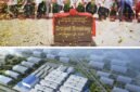 From top: A groundbreaking ceremony for the Rianlon Malaysia R&D and Manufacturing Base in January. A rendering of Rianlon's R&D and manufacturing base in Malaysia. PHOTOS PROVIDED TO CHINA DAILY