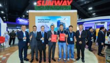 Representatives from Neolix and Sunway Group pose for a photo at the Transport Expo Asia (TXA) 2026